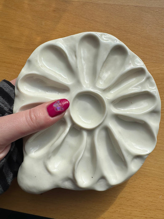Flower Shaped Ceramic Paint Palette