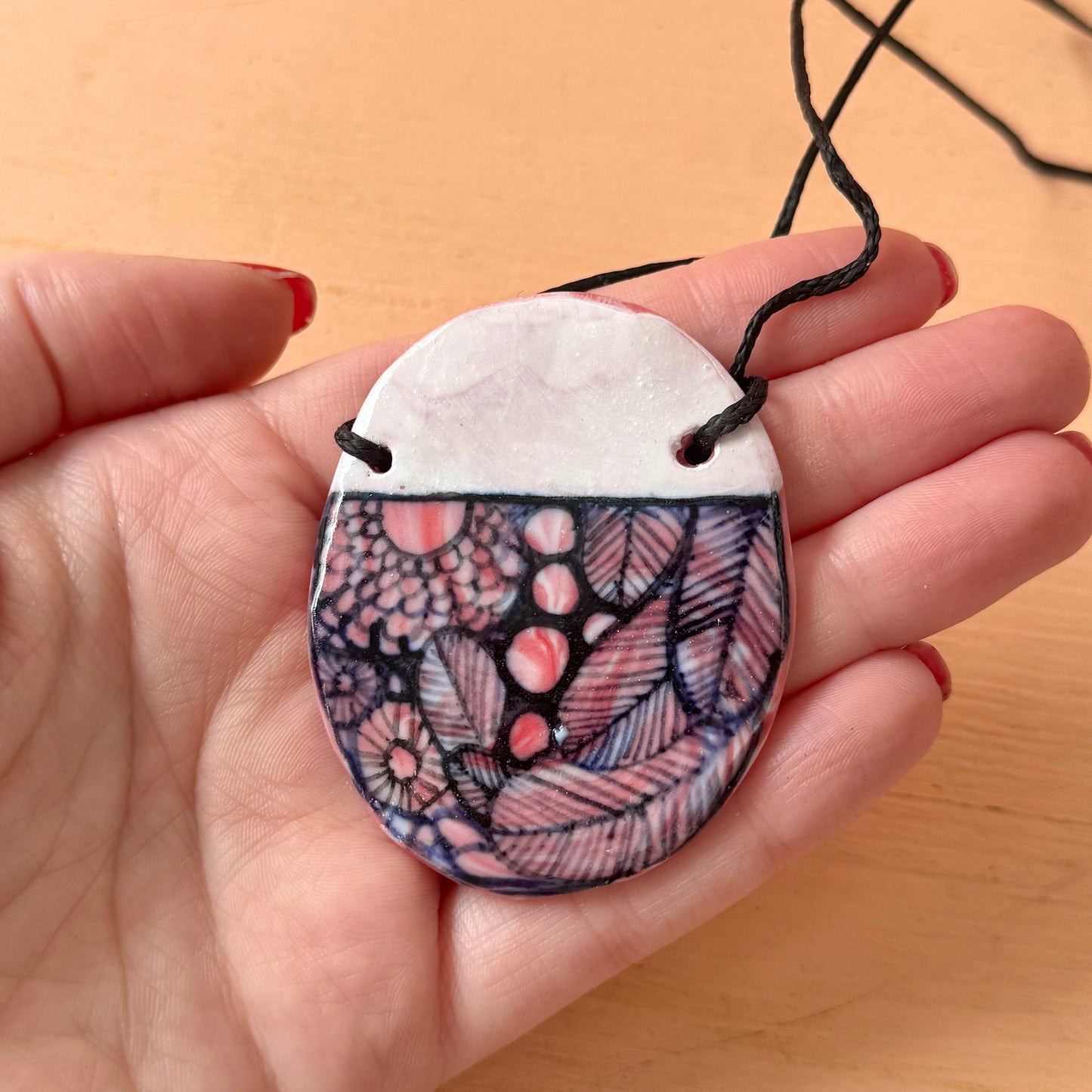 Hand Painted Colourful Pendant
