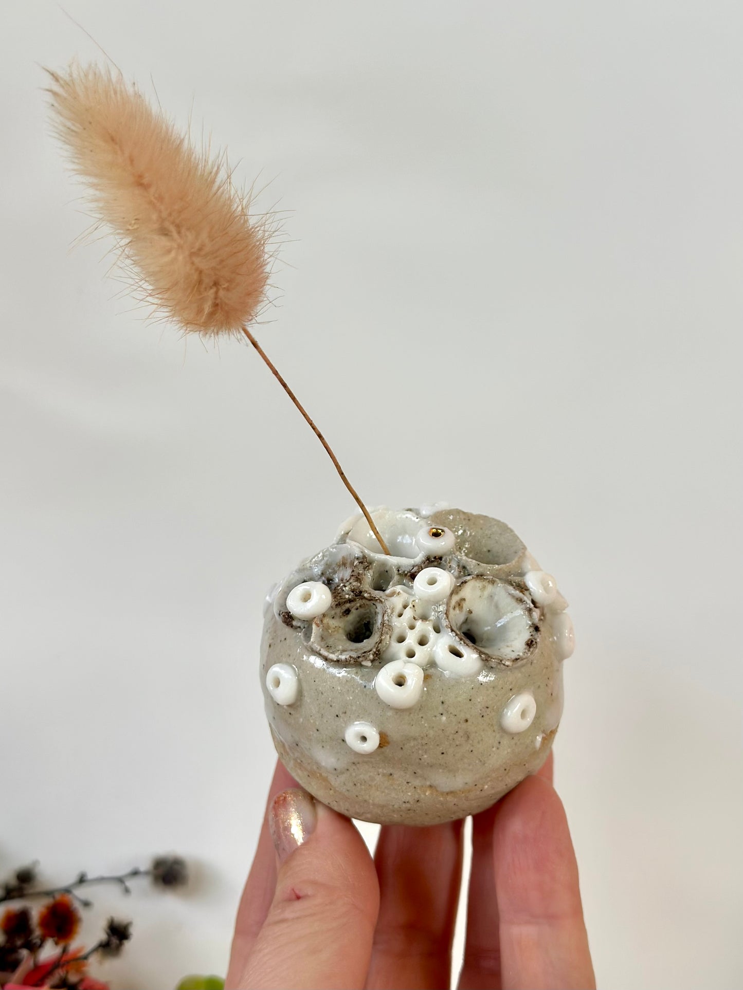 Small ‘Coral’ collection keeper/ paperweight with gold lustre details