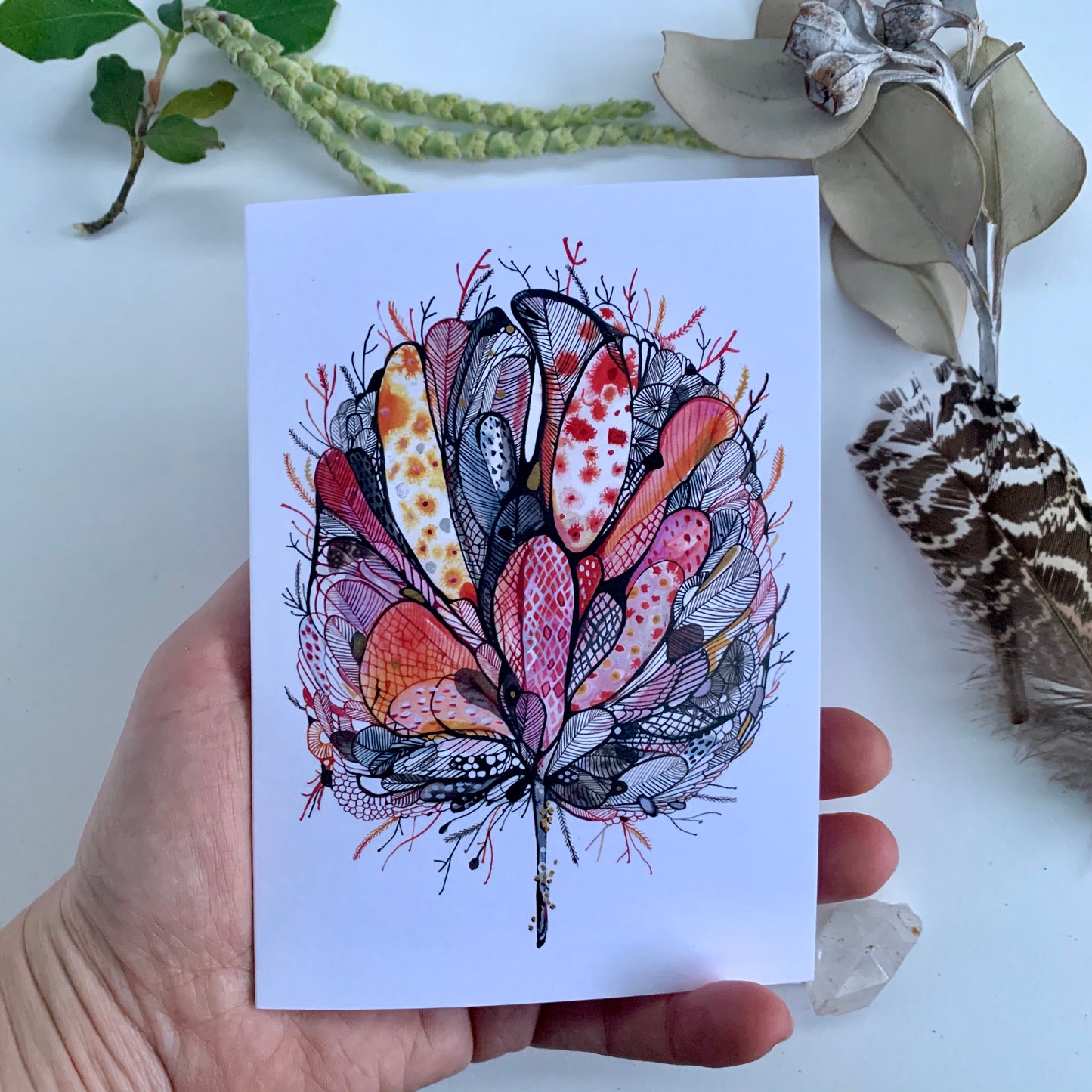 ‘Autumn light #3’ greeting card