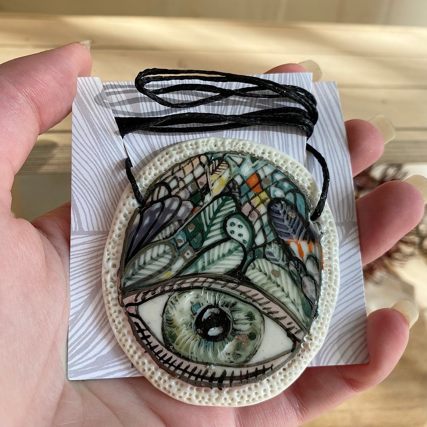 Hand Painted ‘Protective Eye’ Pendant