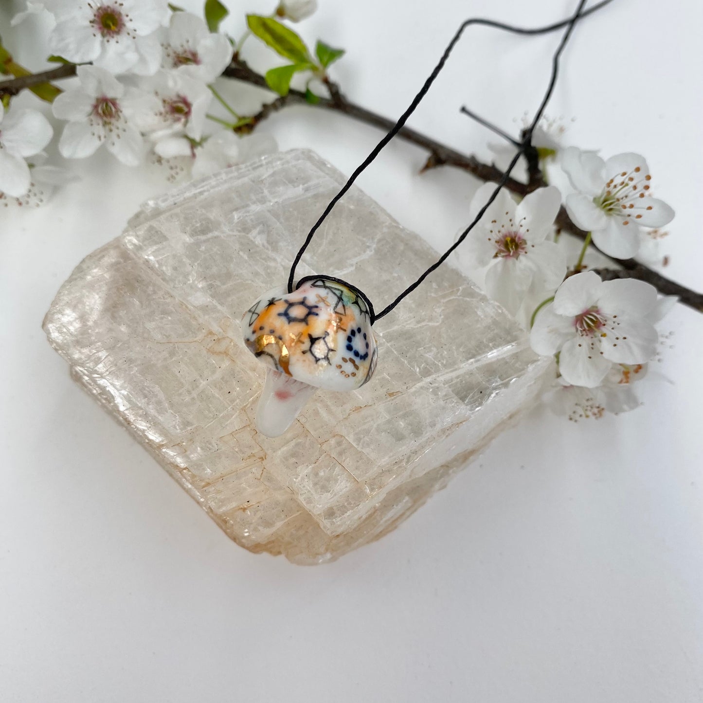 ‘Stars and Cells’ Mushroom Pendant