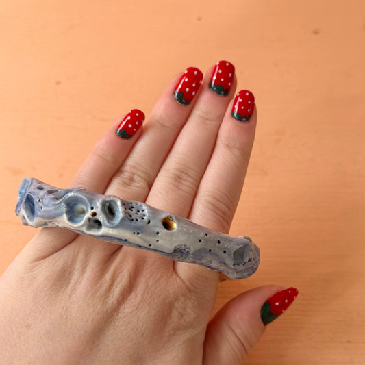 Handmade Multicolour Porcelain Coral Bangle