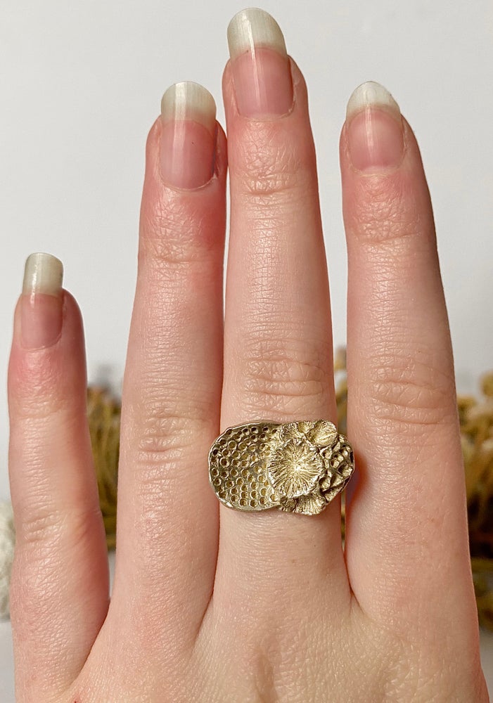 Sterling Silver “Rock Coral” Ring #6
