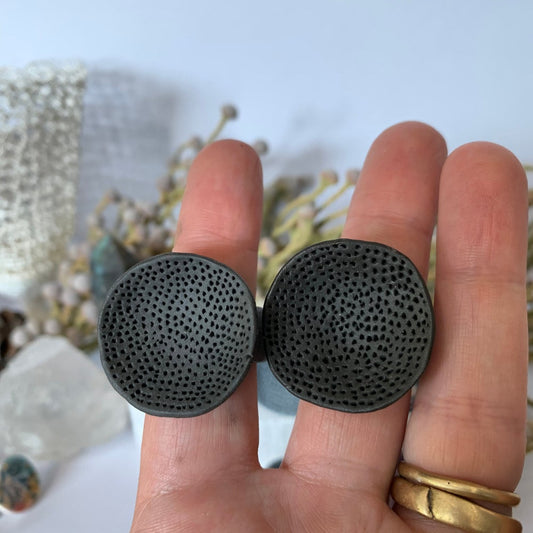 ‘Rock coral’ round top ring, choose one