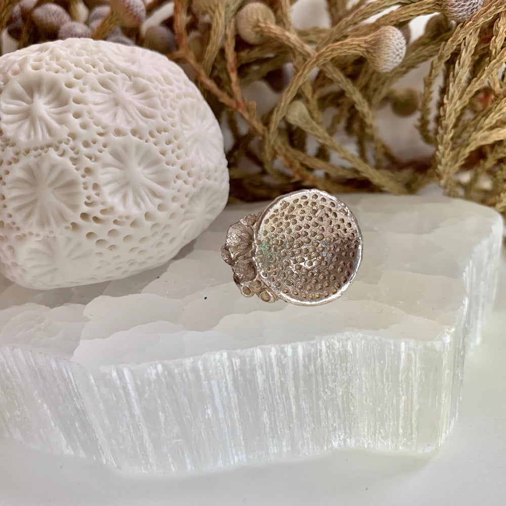 Sterling silver ‘rock coral’ ring #9