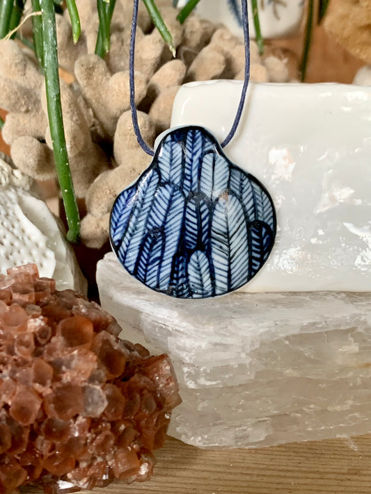 Hand painted pendant necklace deals