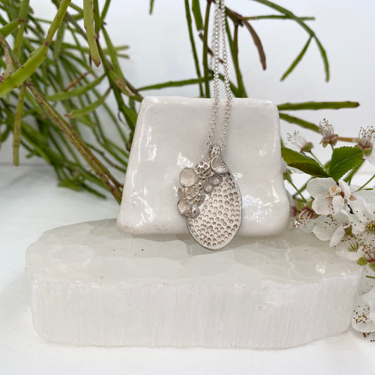 ‘Rock coral’ Sterling Silver Pendant
